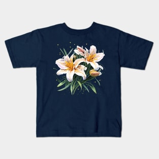 Blooming lillies Kids T-Shirt